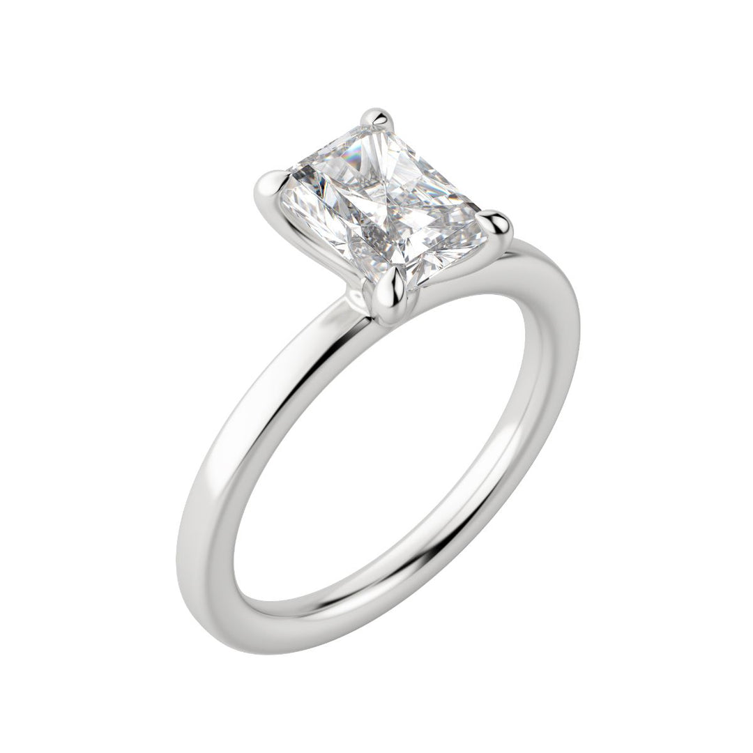 LYRE CLASSIC RADIANT CUT MOISSANITE ENGAGEMENT RING