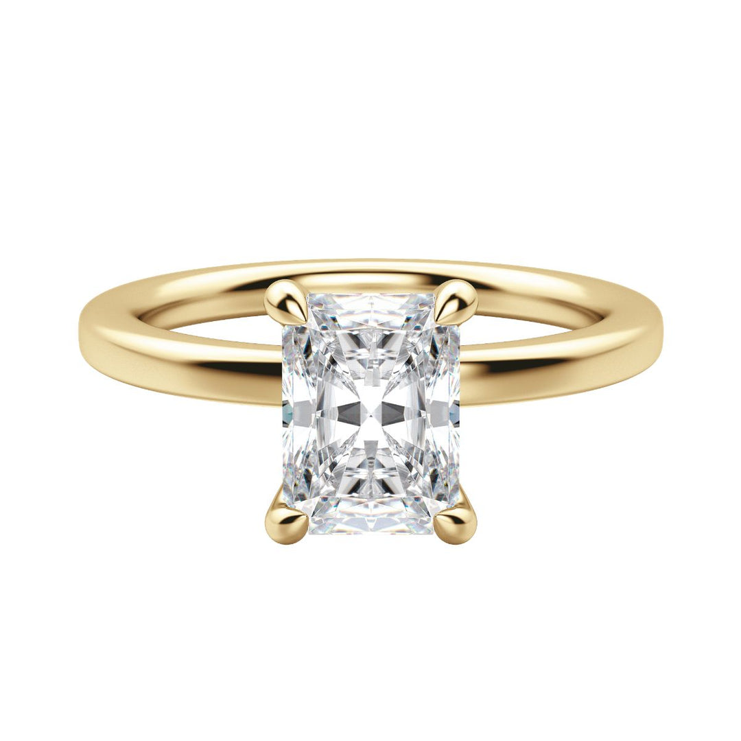 LYRE CLASSIC RADIANT CUT MOISSANITE ENGAGEMENT RING