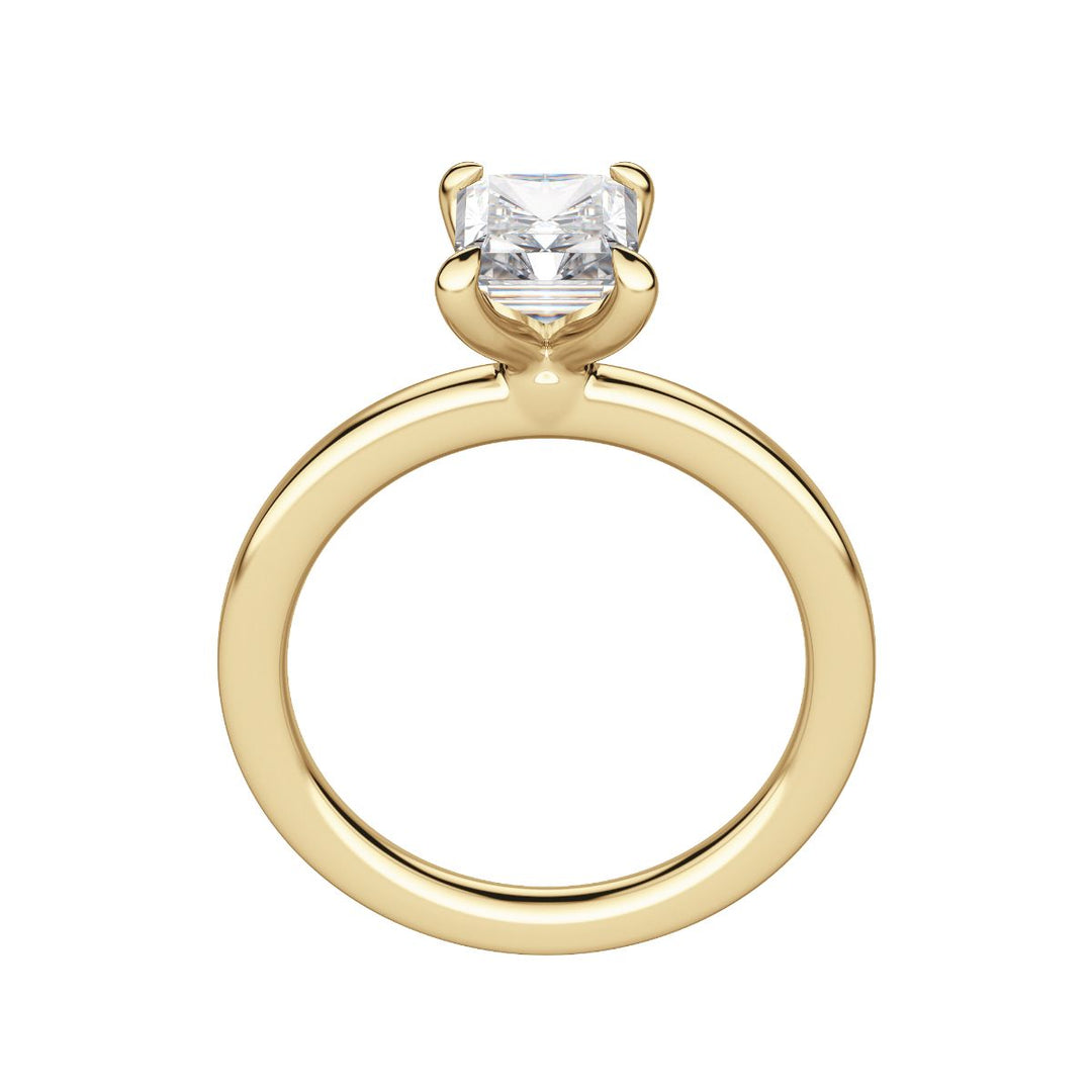 LYRE CLASSIC RADIANT CUT MOISSANITE ENGAGEMENT RING