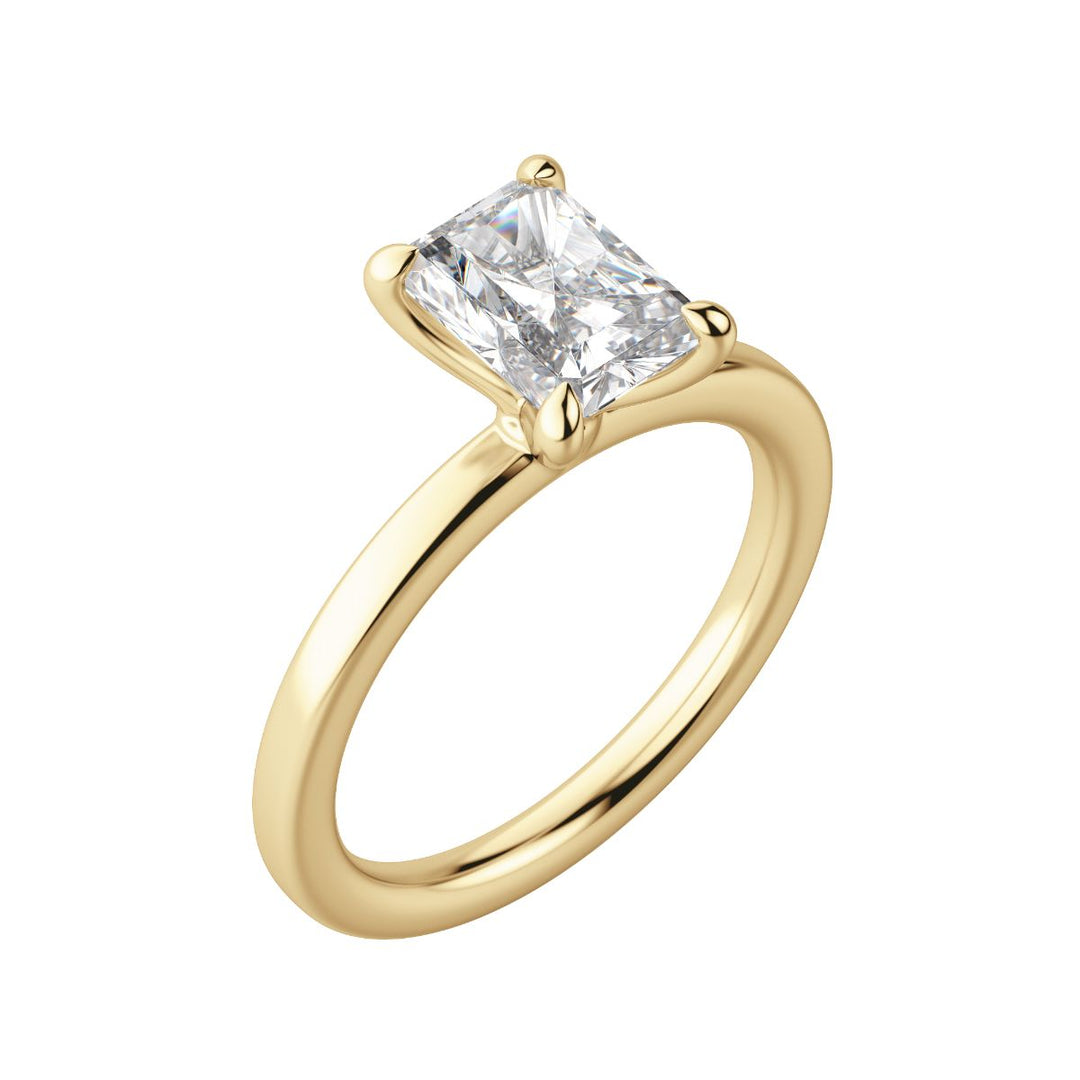 LYRE CLASSIC RADIANT CUT MOISSANITE ENGAGEMENT RING