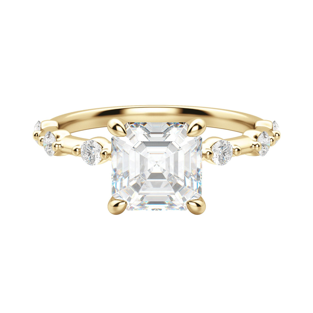 NAPA ASSCHER CUT MOISSANITE ENGAGEMENT RING