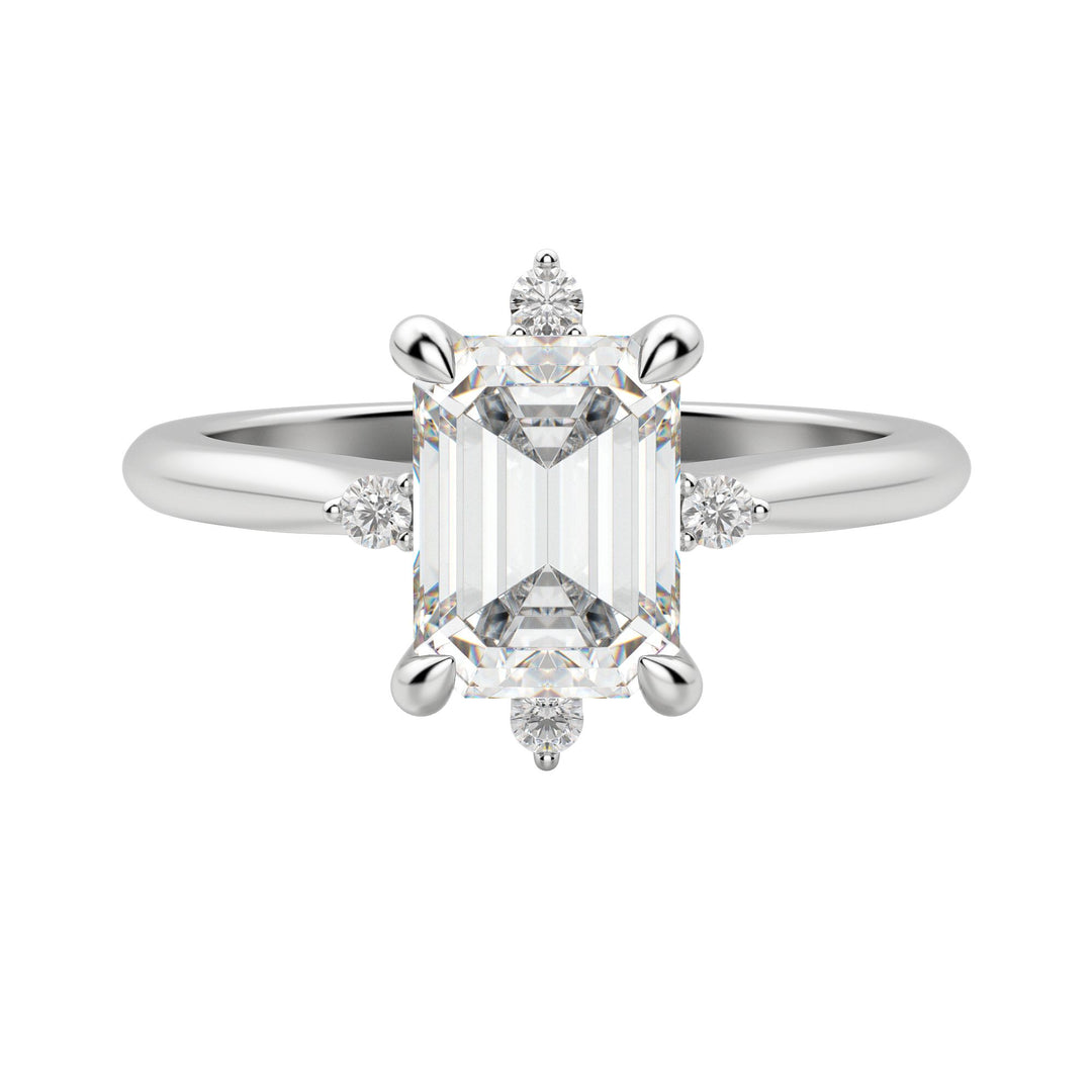 NOVA CLASSIC EMERALD CUT MOISSANITE ENGAGEMENT RING