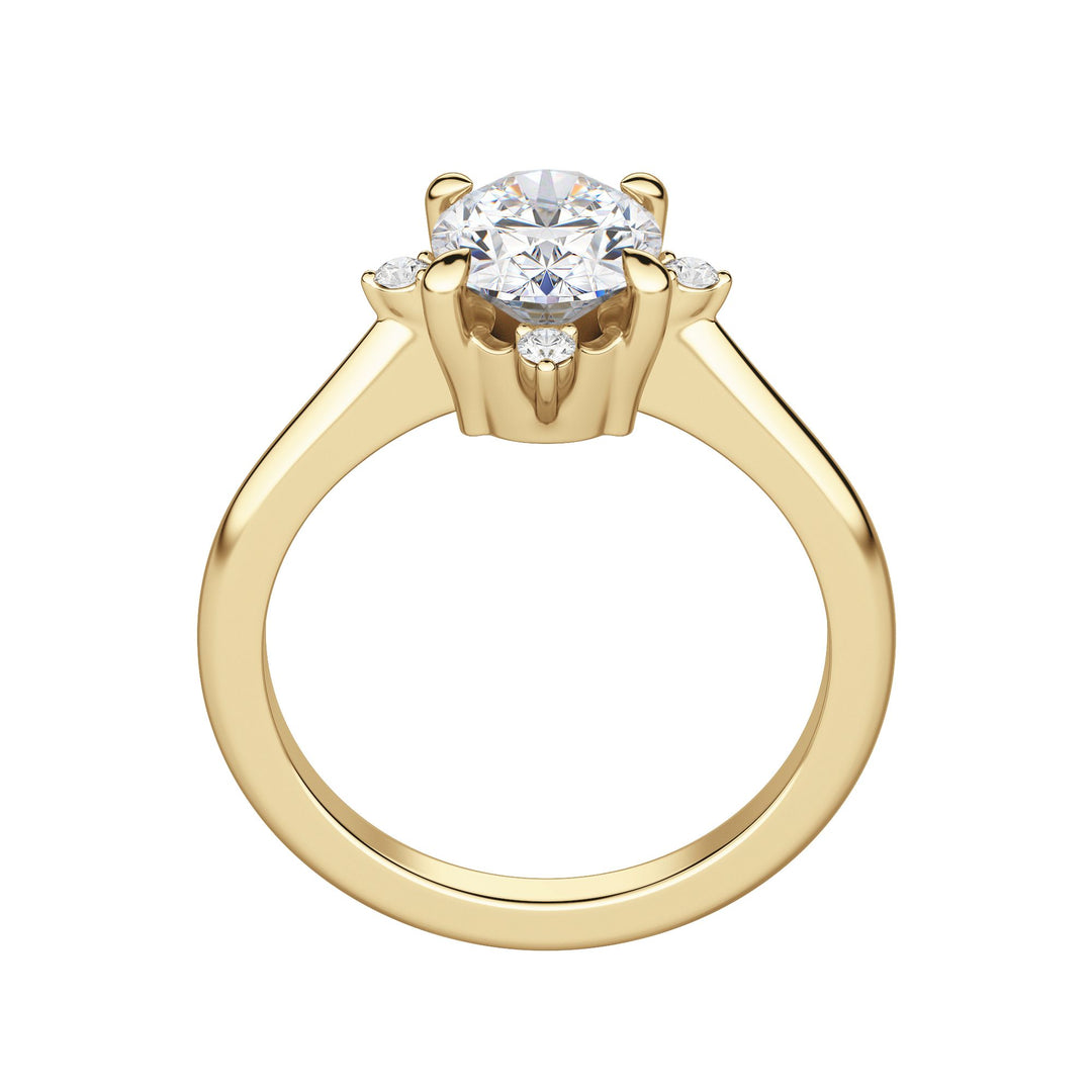 NOVA CLASSIC OVAL CUT MOISSANITE ENGAGEMENT RING