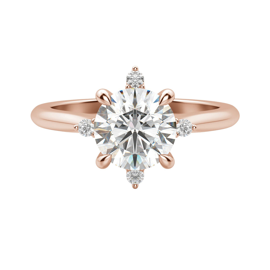 NOVA CLASSIC ROUND CUT MOISSANITE ENGAGEMENT RING