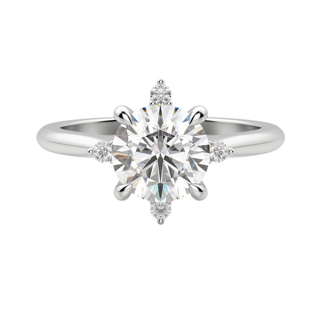 NOVA CLASSIC ROUND CUT MOISSANITE ENGAGEMENT RING