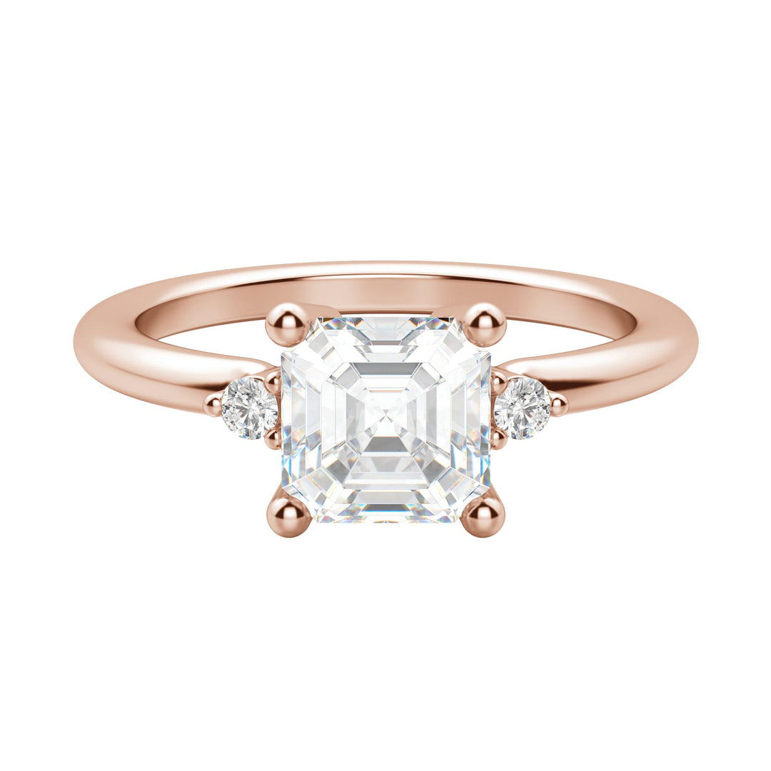 ZARA ASSCHER CUT MOISSANITE ENGAGEMENT RING