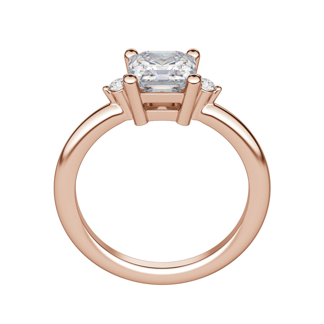 ZARA ASSCHER CUT MOISSANITE ENGAGEMENT RING