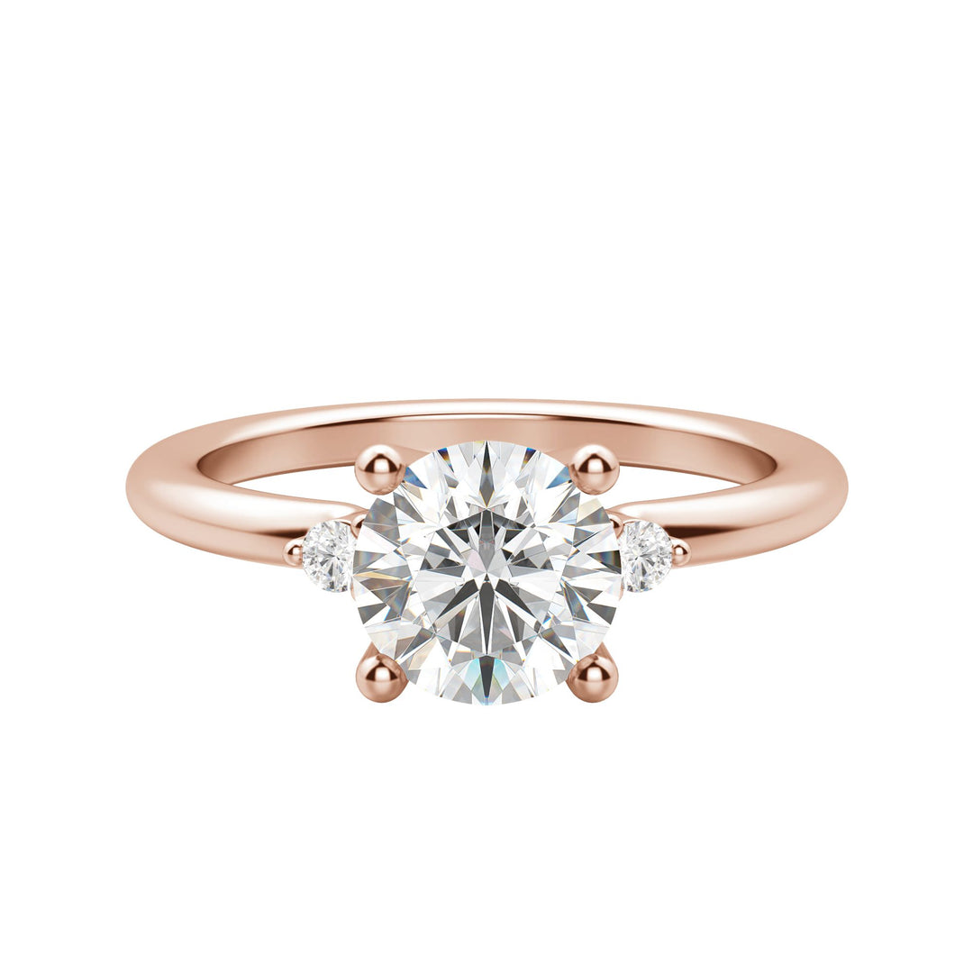 ZARA ROUND CUT MOISSANITE ENGAGEMENT RING