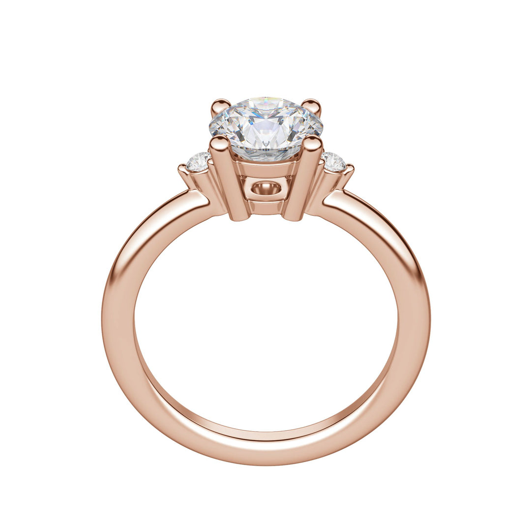 ZARA ROUND CUT MOISSANITE ENGAGEMENT RING