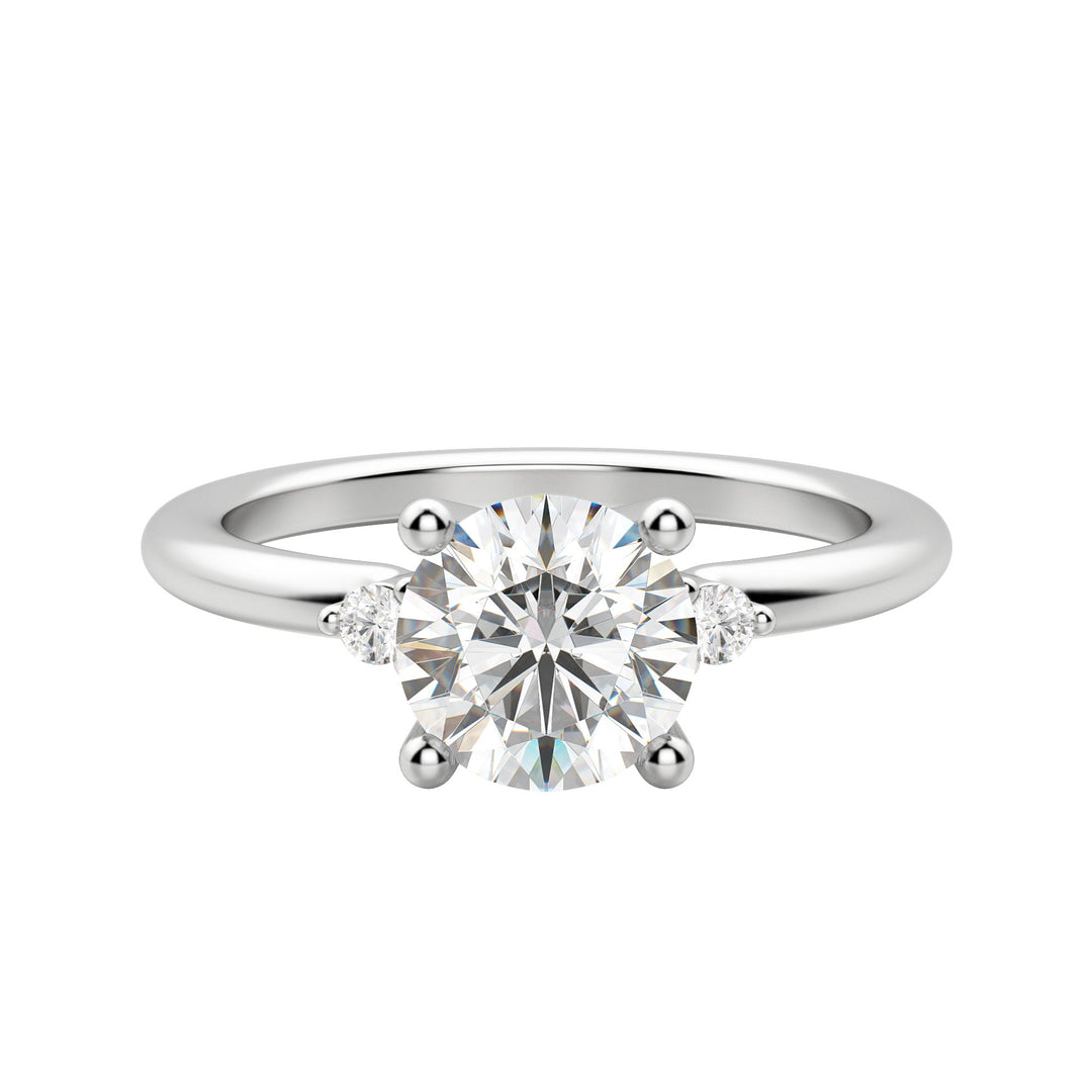 ZARA ROUND CUT MOISSANITE ENGAGEMENT RING