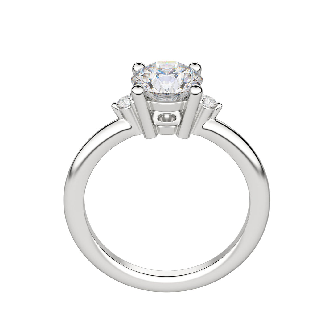 ZARA ROUND CUT MOISSANITE ENGAGEMENT RING