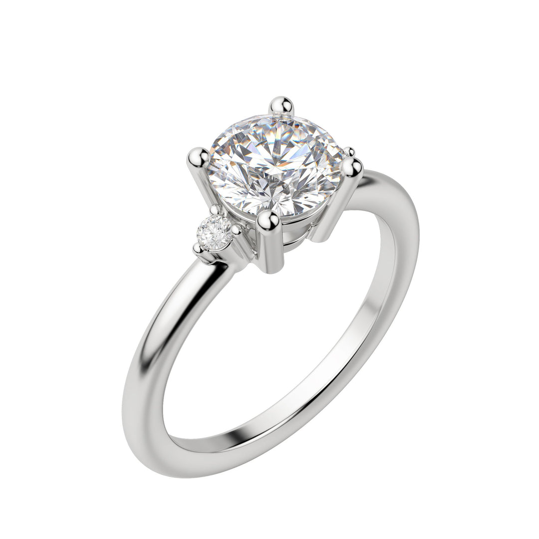 ZARA ROUND CUT MOISSANITE ENGAGEMENT RING