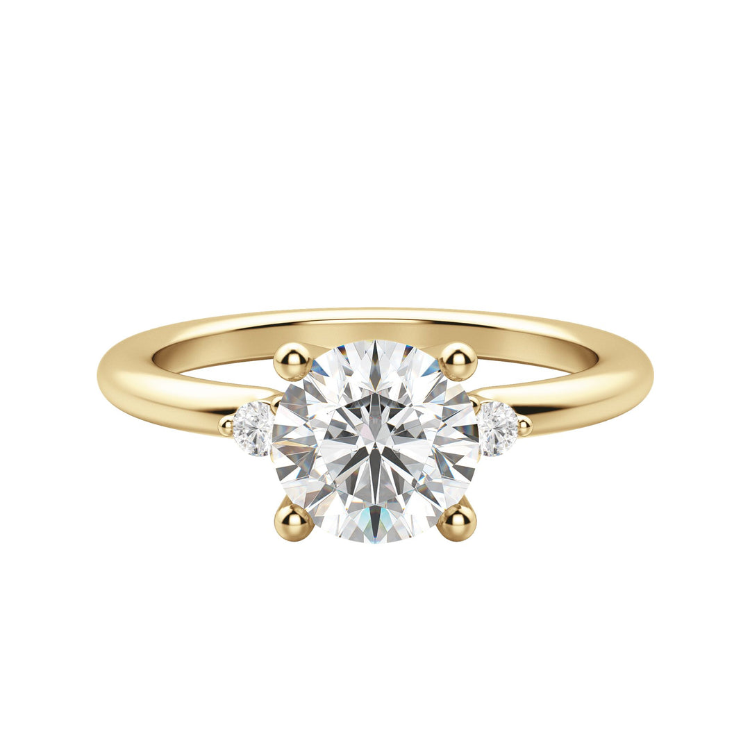 ZARA ROUND CUT MOISSANITE ENGAGEMENT RING