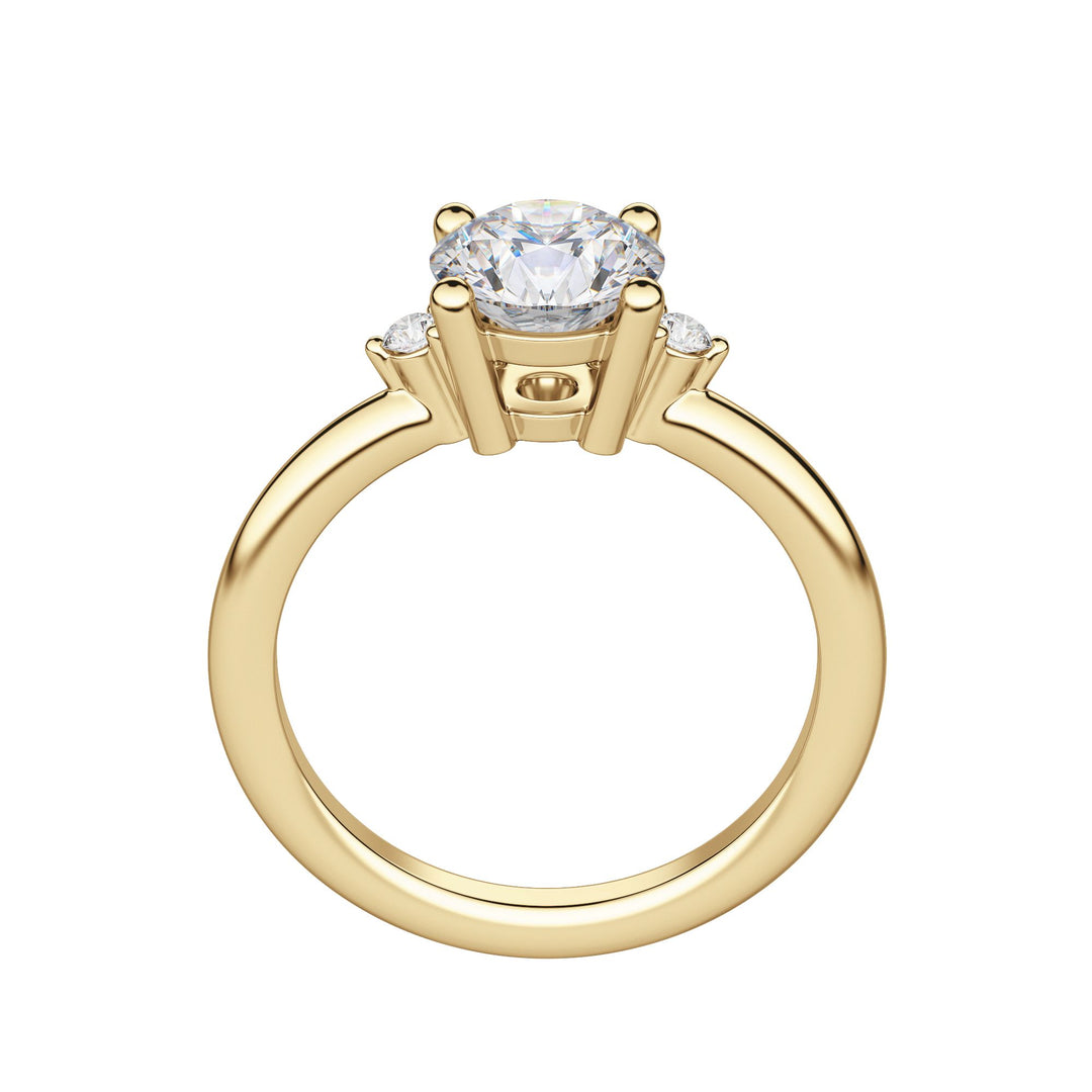 ZARA ROUND CUT MOISSANITE ENGAGEMENT RING