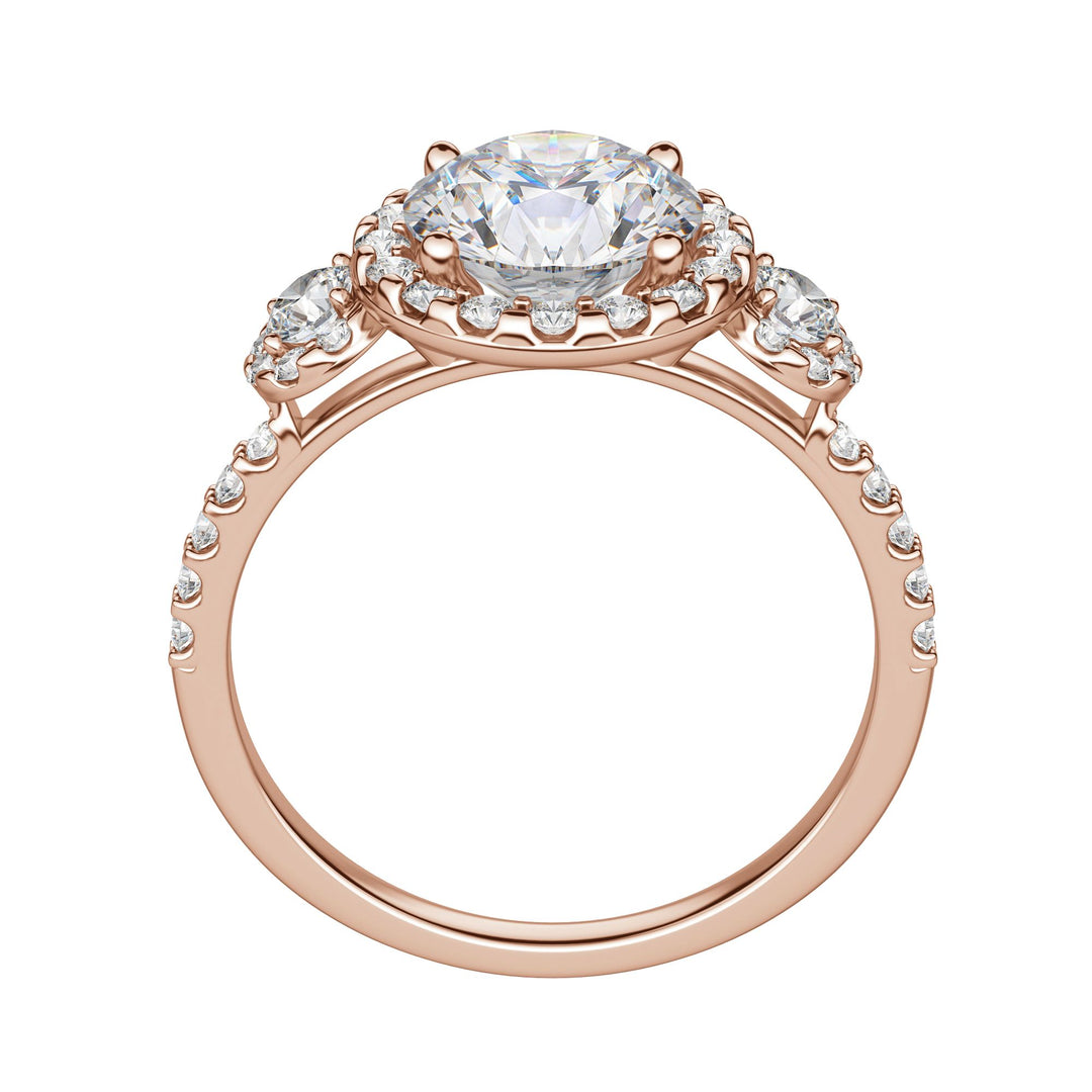 ADDY ROUND CUT MOISSANITE ENGAGEMENT RING