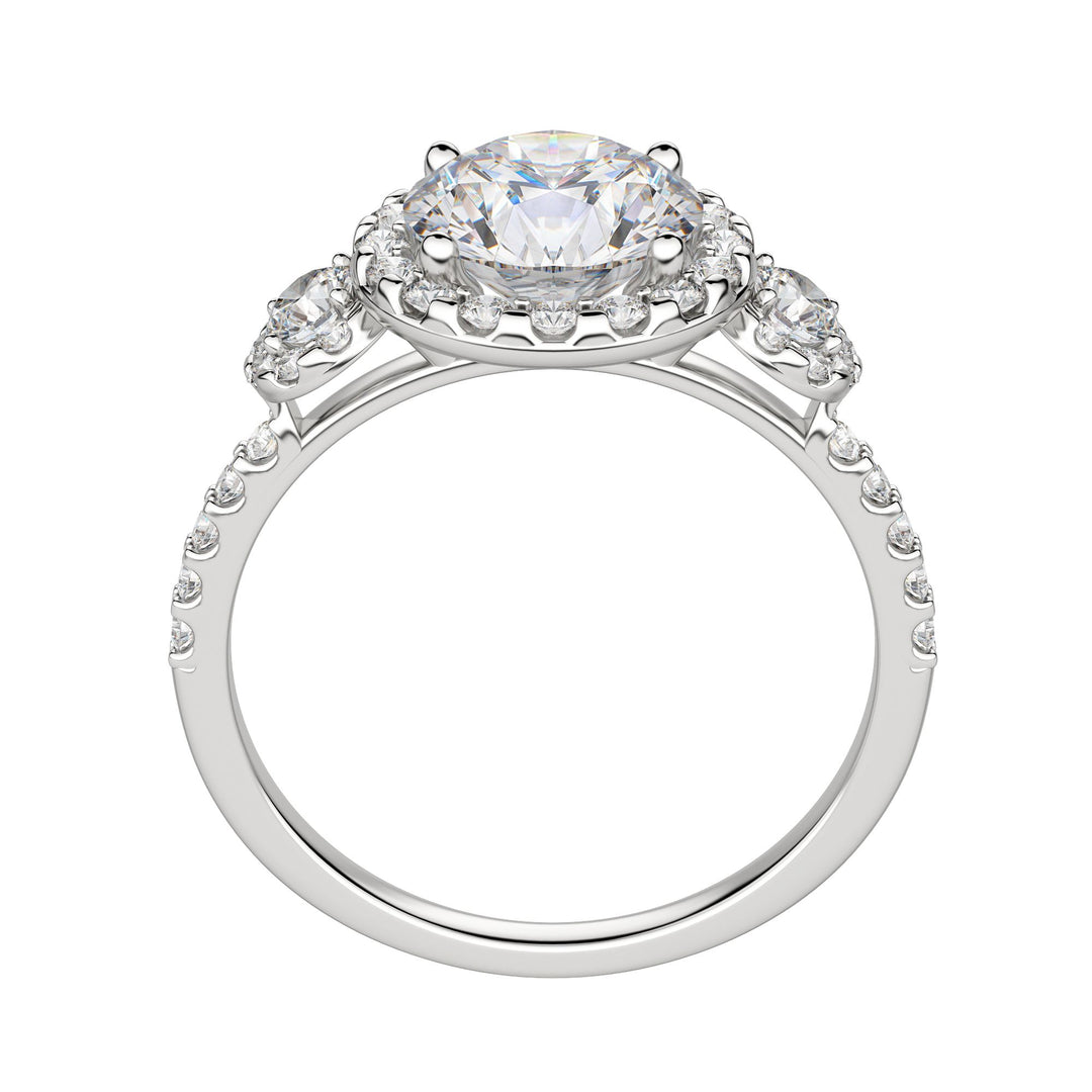 ADDY ROUND CUT MOISSANITE ENGAGEMENT RING