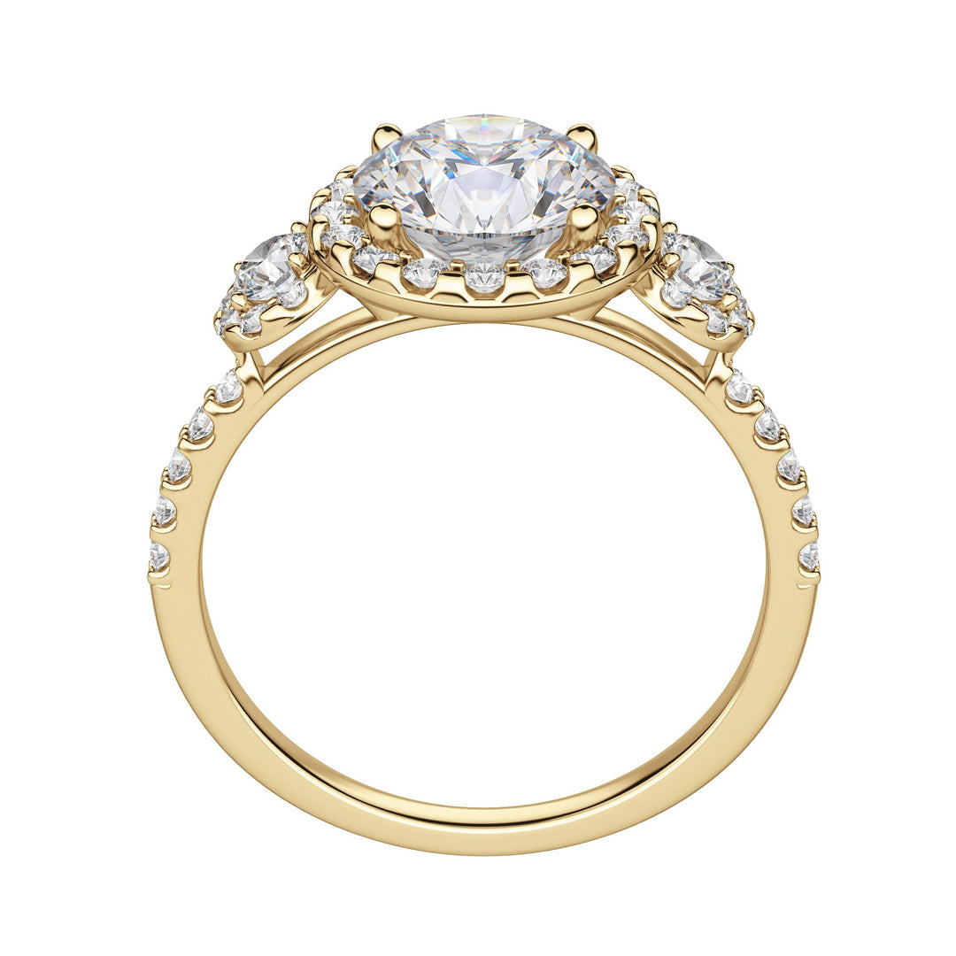 ADDY ROUND CUT MOISSANITE ENGAGEMENT RING