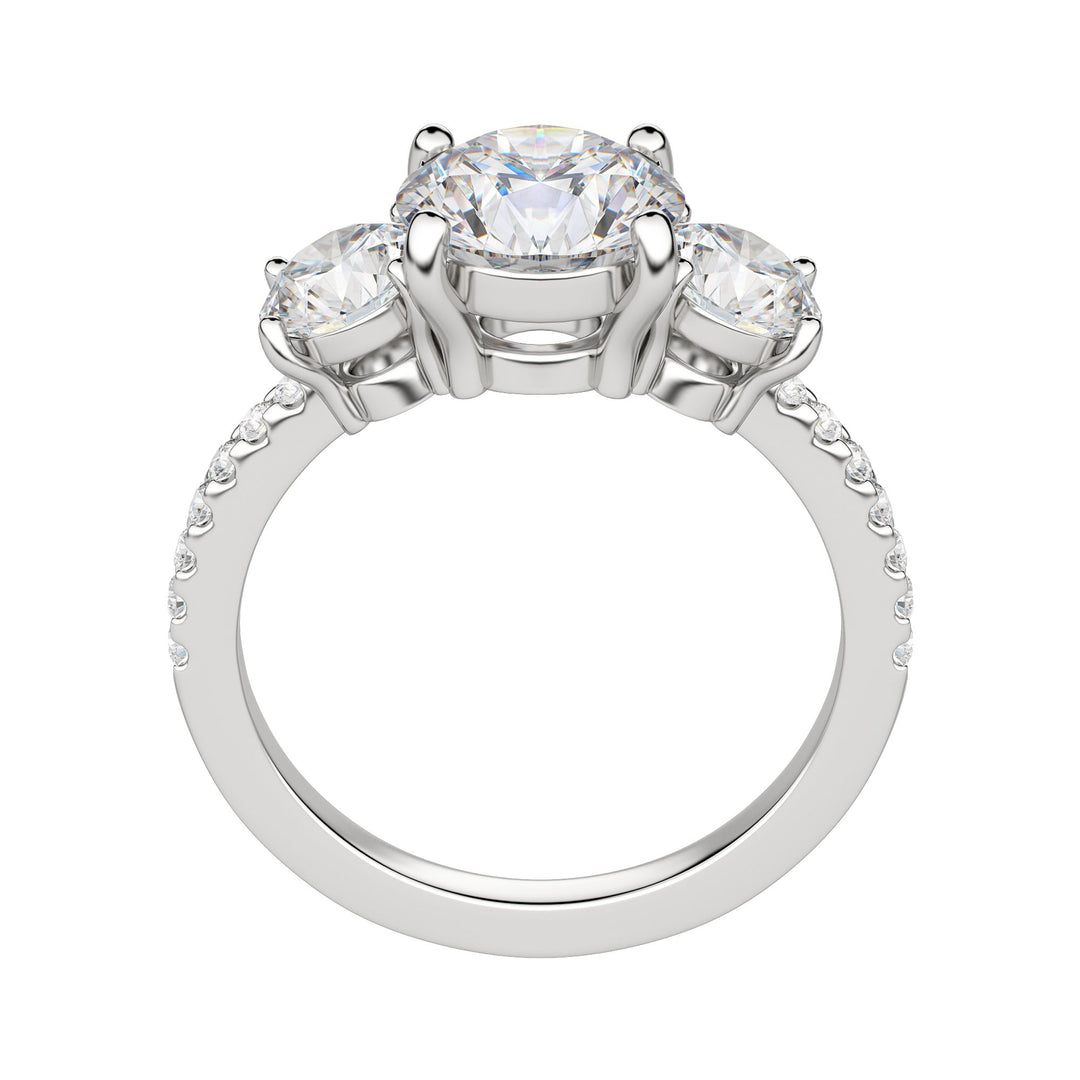 ALAS ROUND CUT MOISSANITE ENGAGEMENT RING