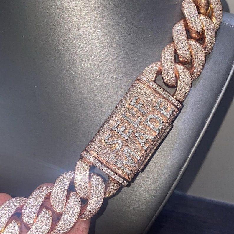 cuban link chain rose gold