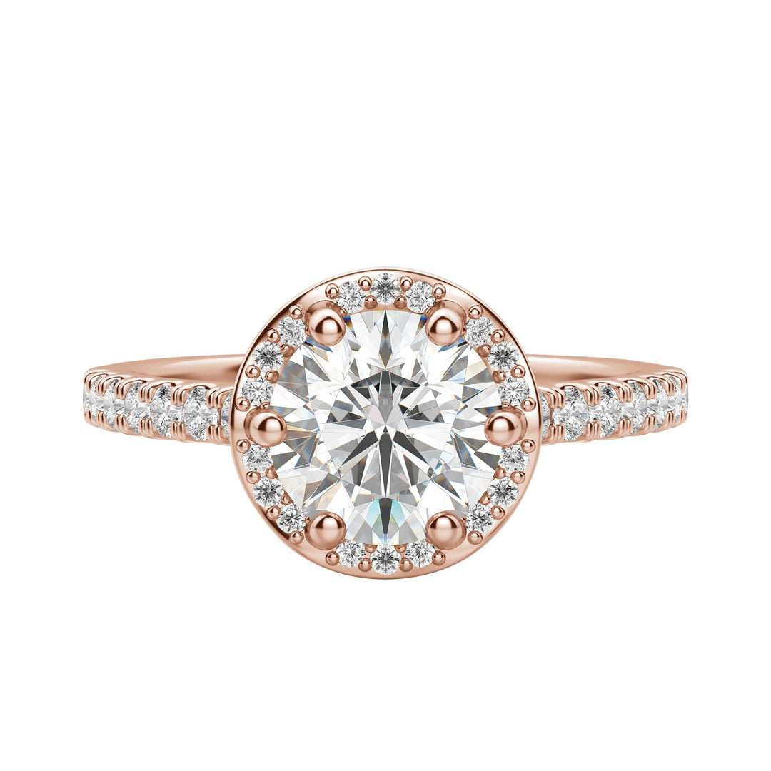 ARIA ROUND CUT MOISSANITE ENGAGEMENT RING