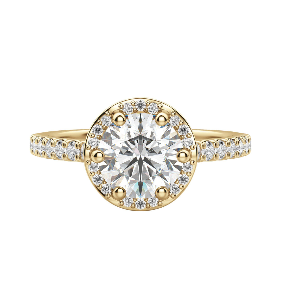 ARIA ROUND CUT MOISSANITE ENGAGEMENT RING