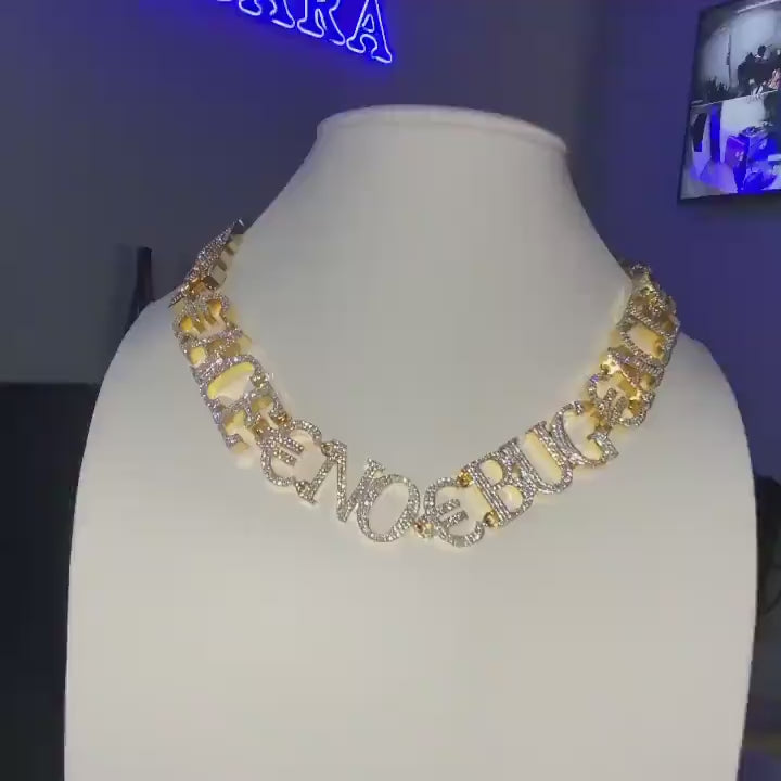 iced out cuban link chain