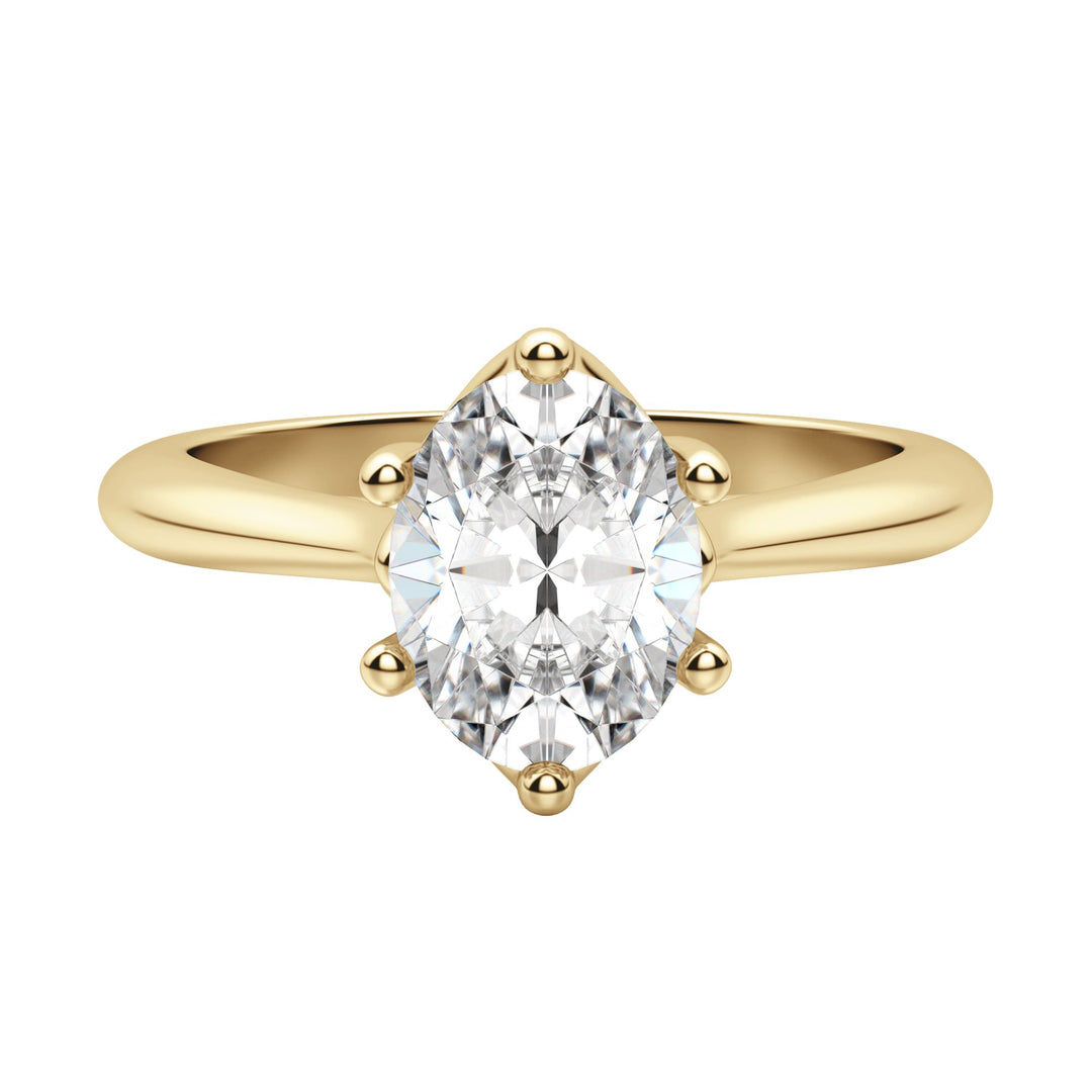 EDIT CLASSIC OVAL CUT MOISSANITE ENGAGEMENT RING