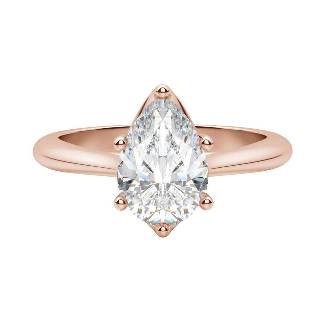 EDIT CLASSIC PEAR CUT MOISSANITE ENGAGEMENT RING