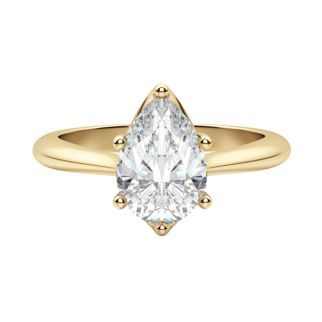 EDIT CLASSIC PEAR CUT MOISSANITE ENGAGEMENT RING