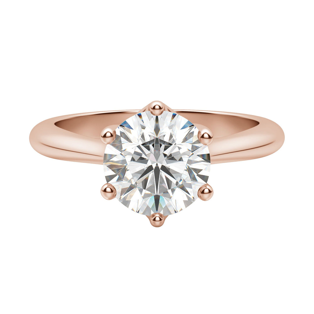 EDIT CLASSIC ROUND CUT MOISSANITE ENGAGEMENT RING