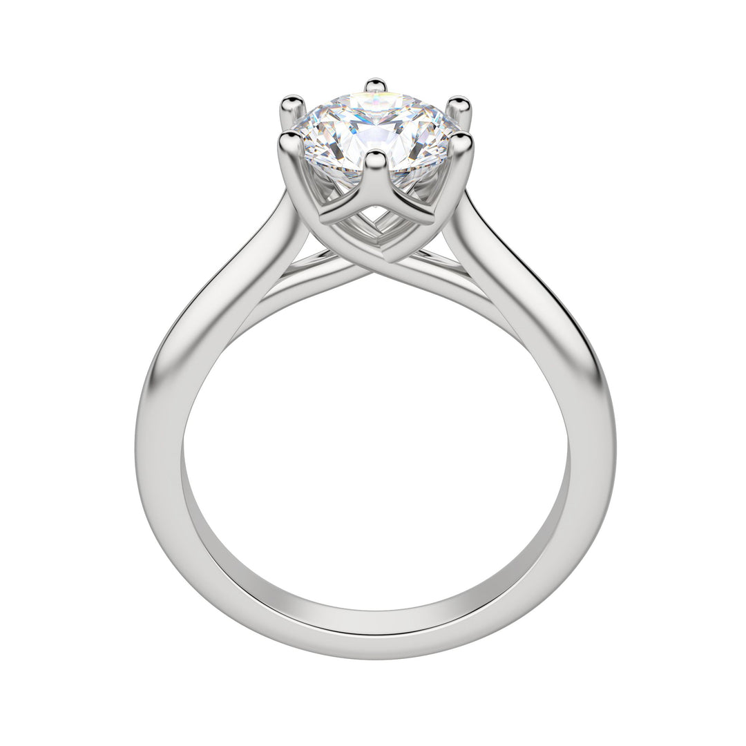 EDIT CLASSIC ROUND CUT MOISSANITE ENGAGEMENT RING