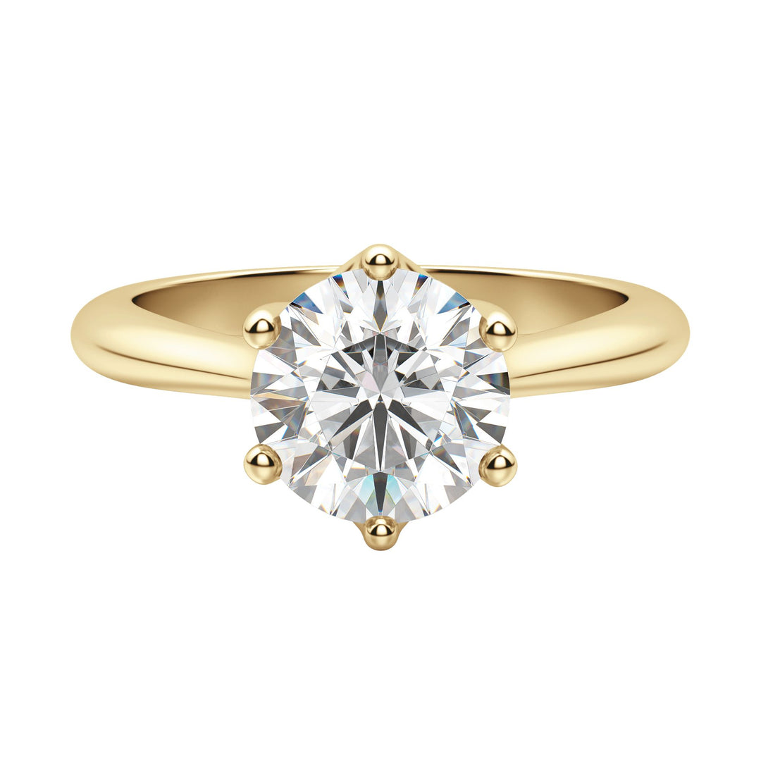 EDIT CLASSIC ROUND CUT MOISSANITE ENGAGEMENT RING