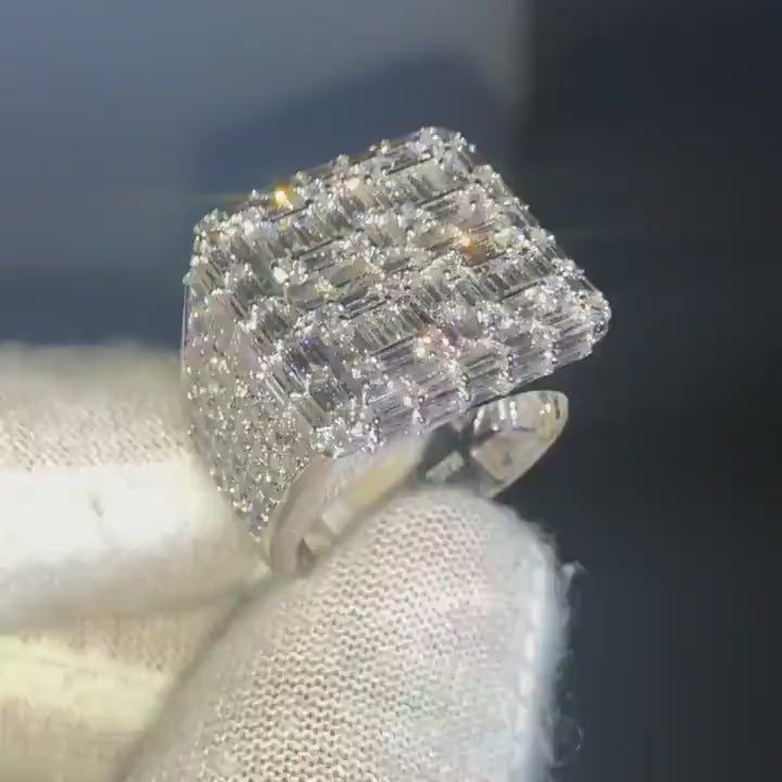 moissanite and diamond engagement rings