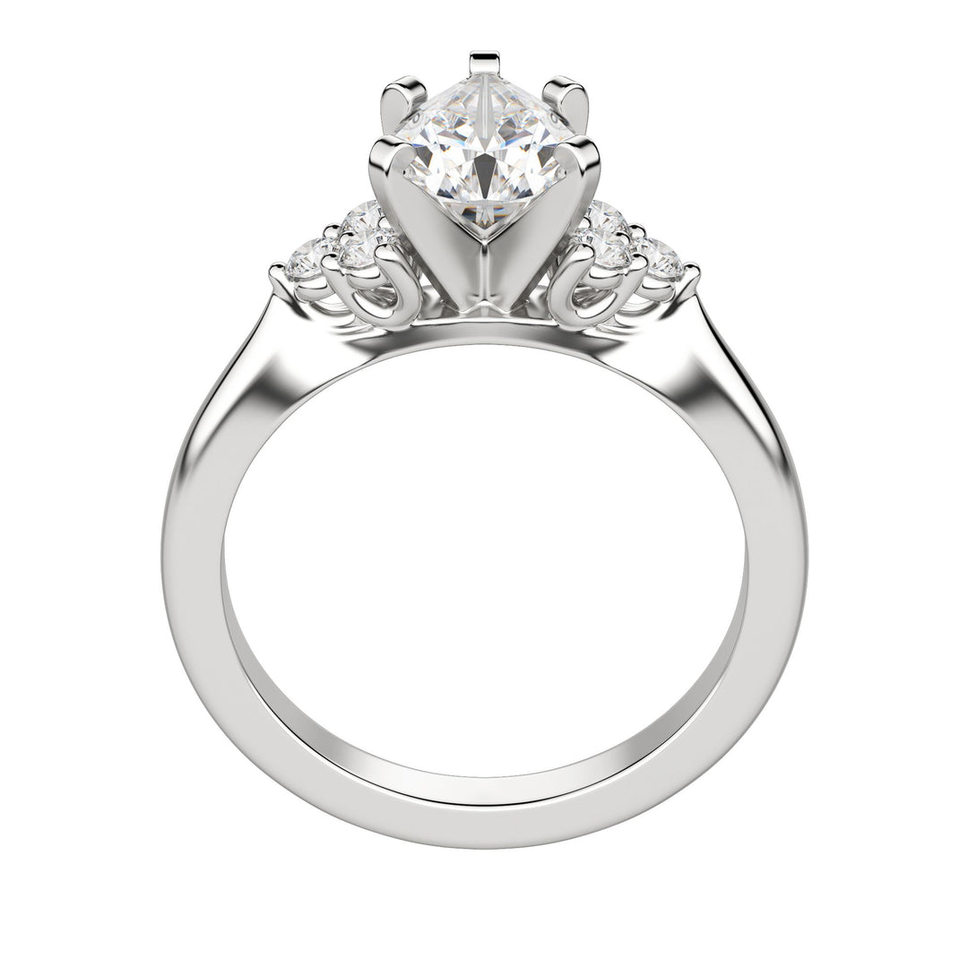 CALM PEAR CUT MOISSANITE ENGAGEMENT RING