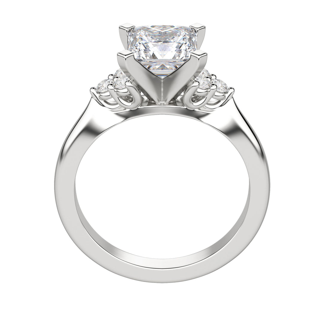 CALM PRINCESS CUT MOISSANITE ENGAGEMENT RING