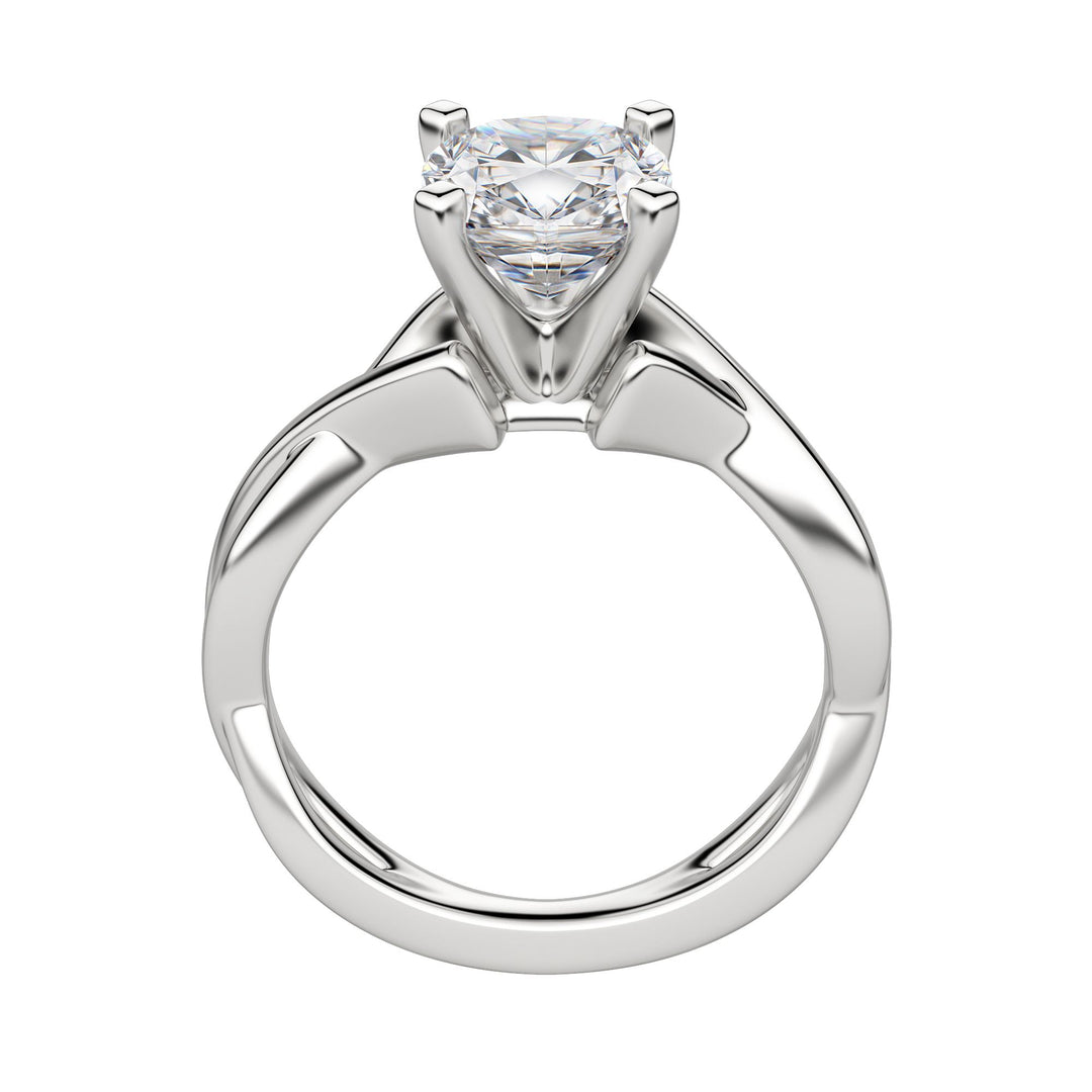 CHIC CLASSIC CUSHION CUT MOISSANITE ENGAGEMENT RING