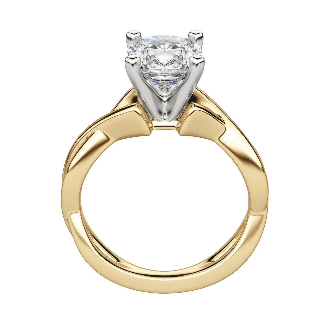 CHIC CLASSIC CUSHION CUT MOISSANITE ENGAGEMENT RING