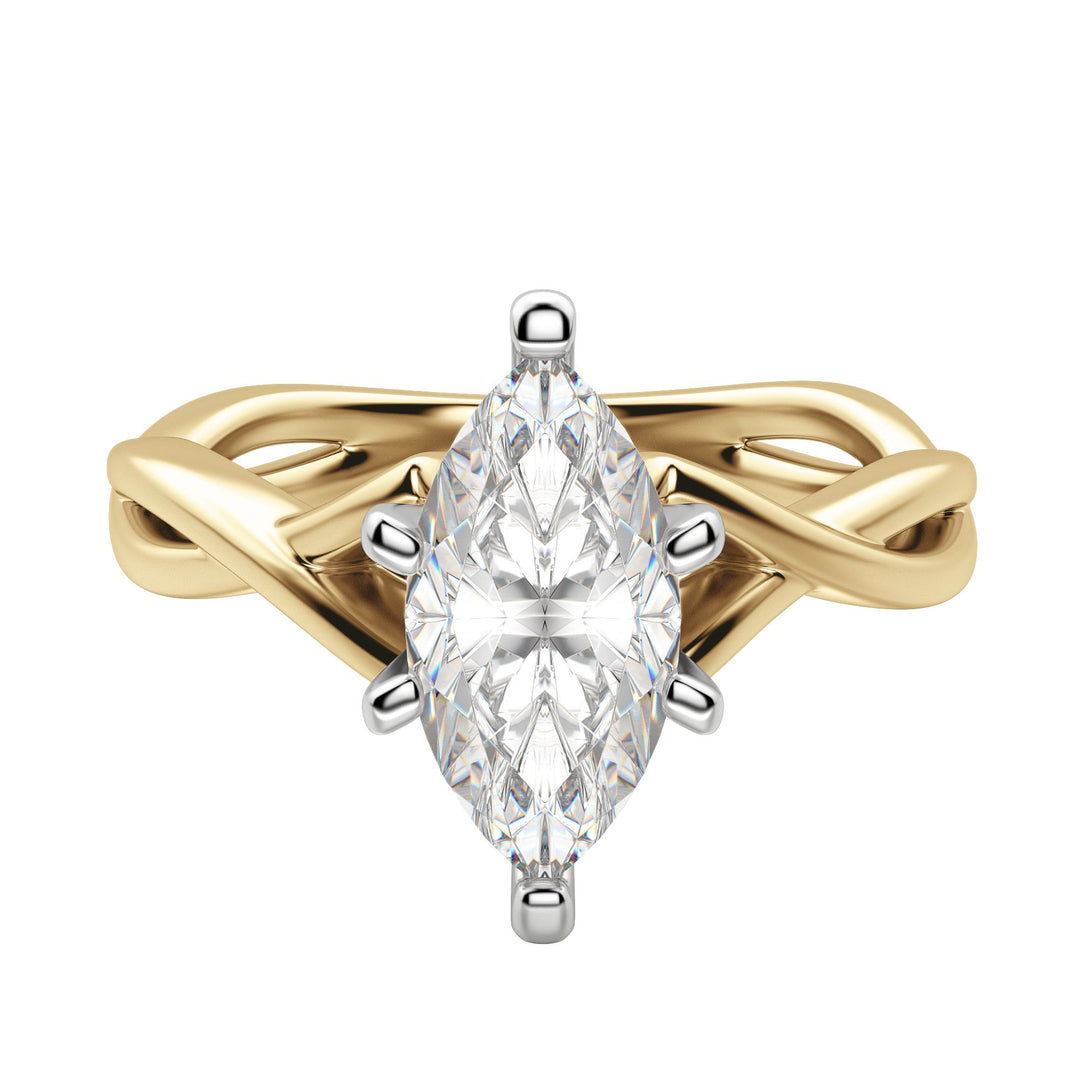 CHIC CLASSIC MARQUISE CUT MOISSANITE ENGAGEMENT RING