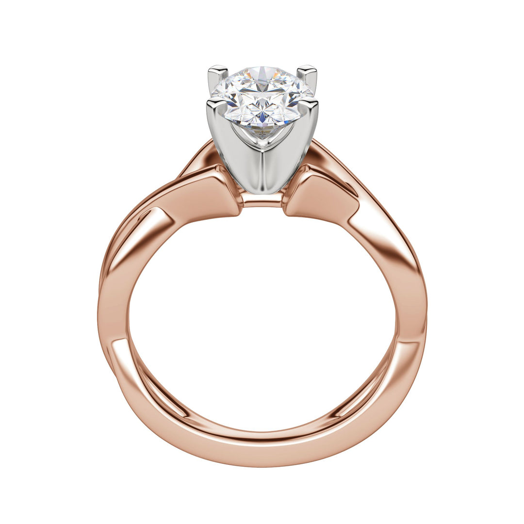 CHIC CLASSIC OVAL CUT MOISSANITE ENGAGEMENT RING