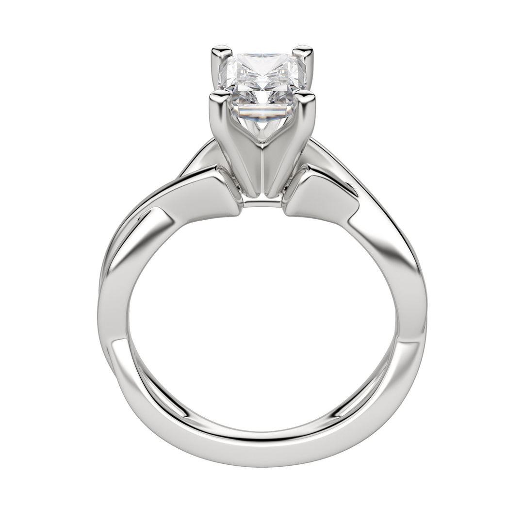 CHIC CLASSIC RADIANT CUT MOISSANITE ENGAGEMENT RING