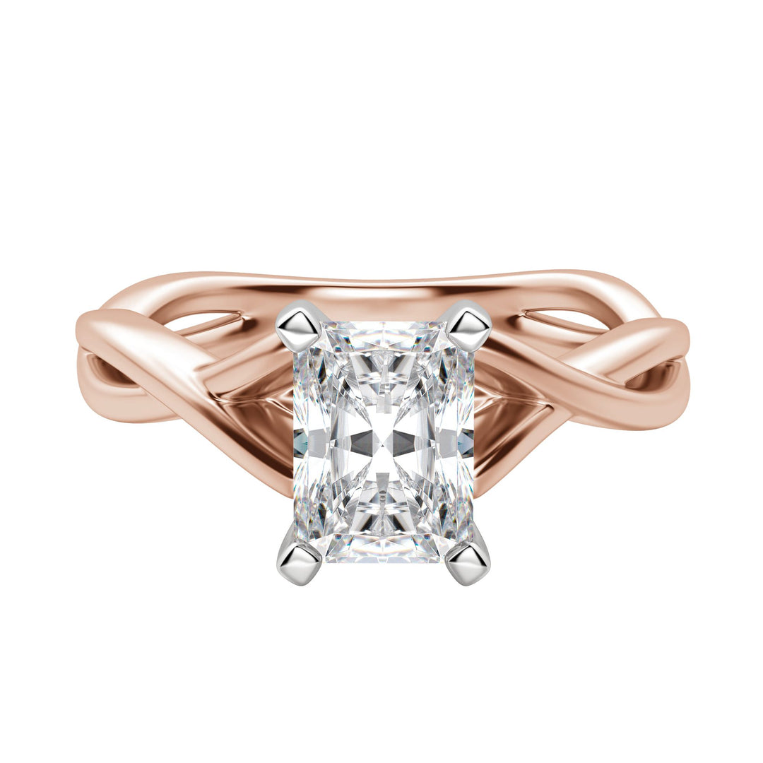 CHIC CLASSIC RADIANT CUT MOISSANITE ENGAGEMENT RING