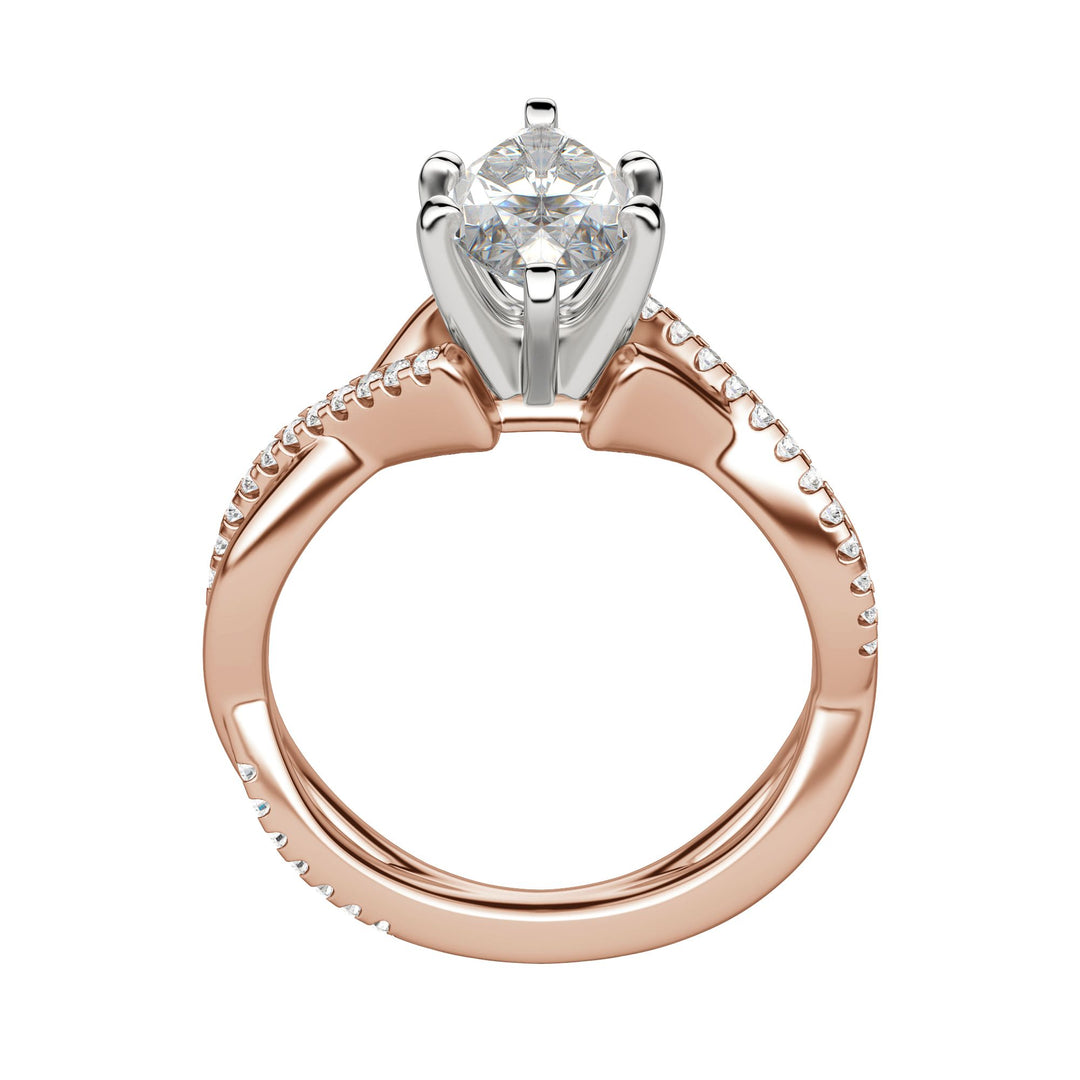 CHIC ACCENTED MARQUISE CUT ENGAGEMENT RING