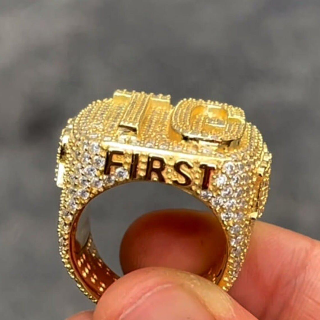 CUSTOM MEN’S ICED OUT VVS MOISSANITE DIAMOND RING