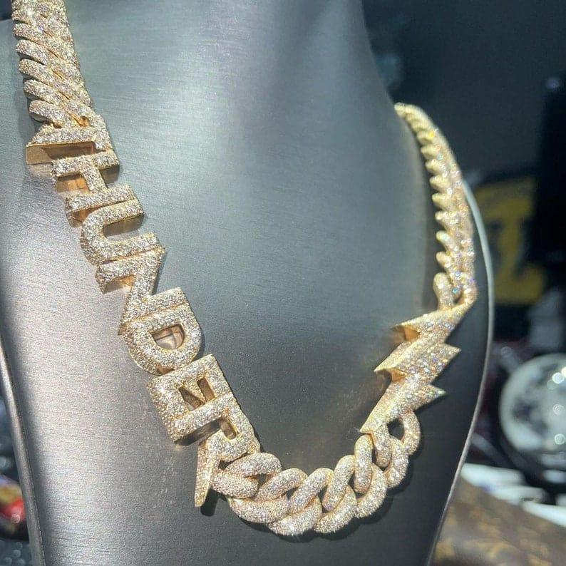 iced out cuban link chain