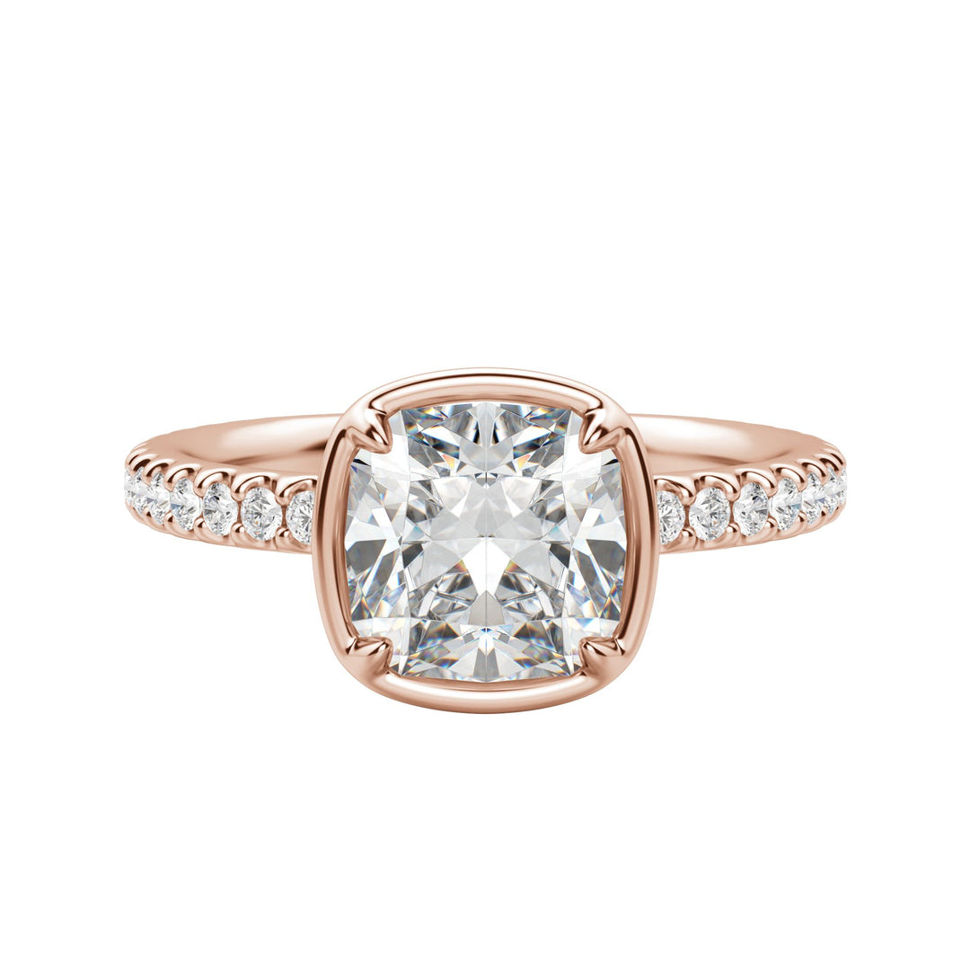 DAHL CUSHION CUT MOISSANITE ENGAGEMENT RING