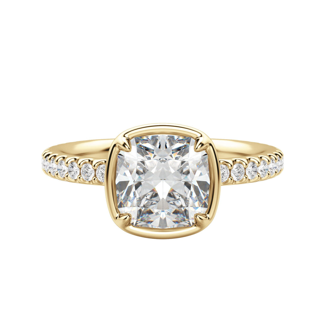 DAHL CUSHION CUT MOISSANITE ENGAGEMENT RING