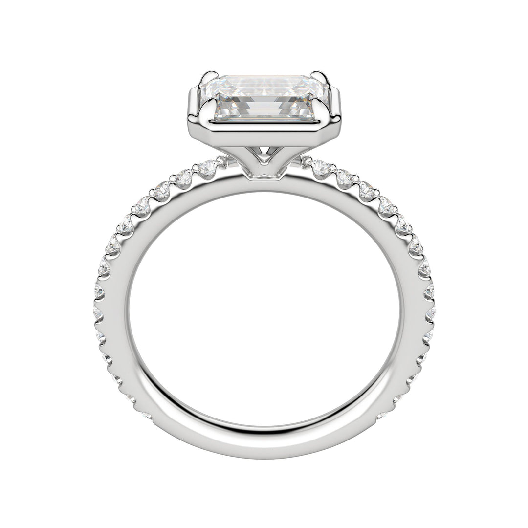 DAHL EMERALD CUT MOISSANITE ENGAGEMENT RING