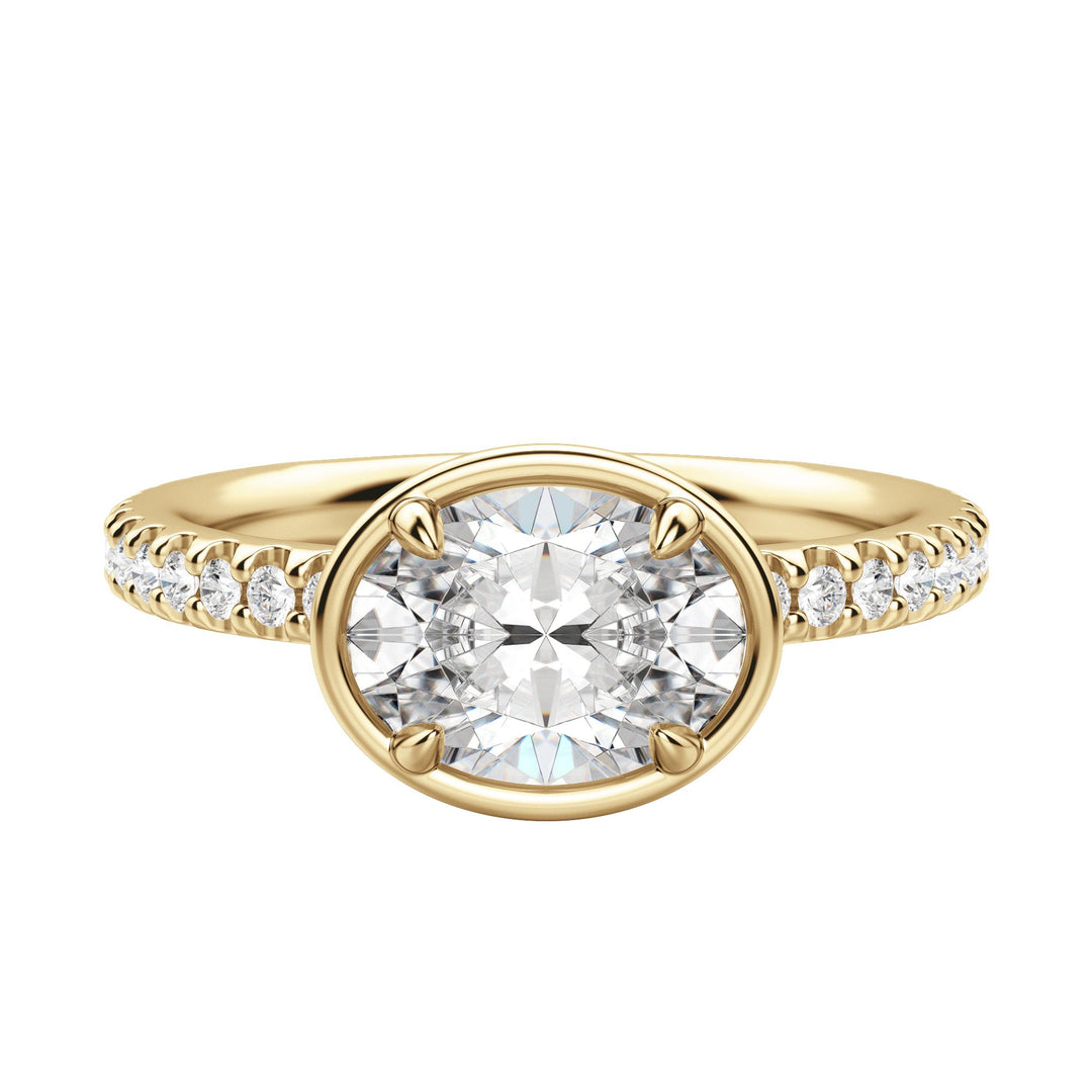 DAHL OVAL CUT MOISSANITE ENGAGEMENT RING