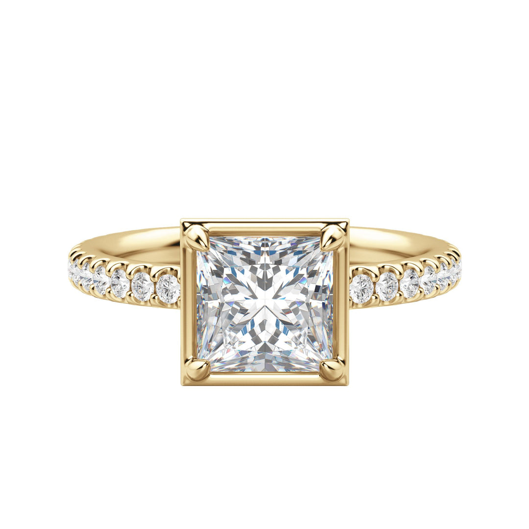 DAHL PRINCESS CUT MOISSANITE ENGAGEMENT RING