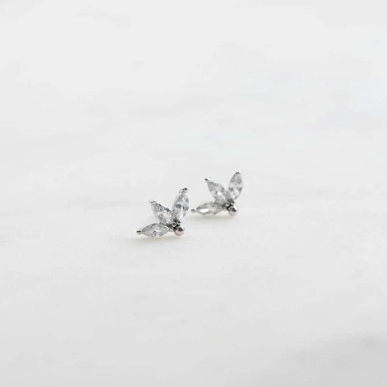 DAINTY MARQUISE CUT MOISSANITE EARRINGS FOR WOMEN